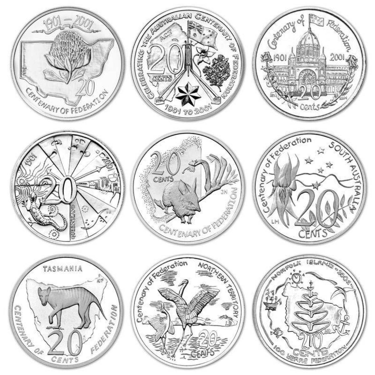 Монеты шаблоны для детей - 63 фото