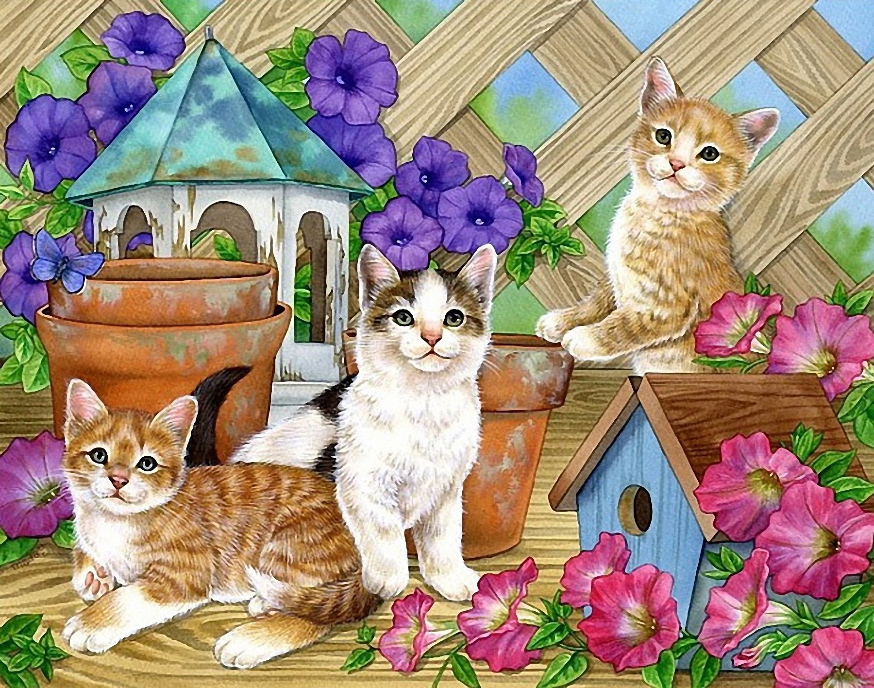 Кошка с котятами детский сад. Jane Maday картины. Художник Джейн Мэдей. Котят Джейн Мэдей. Картины котята Jane Maday.