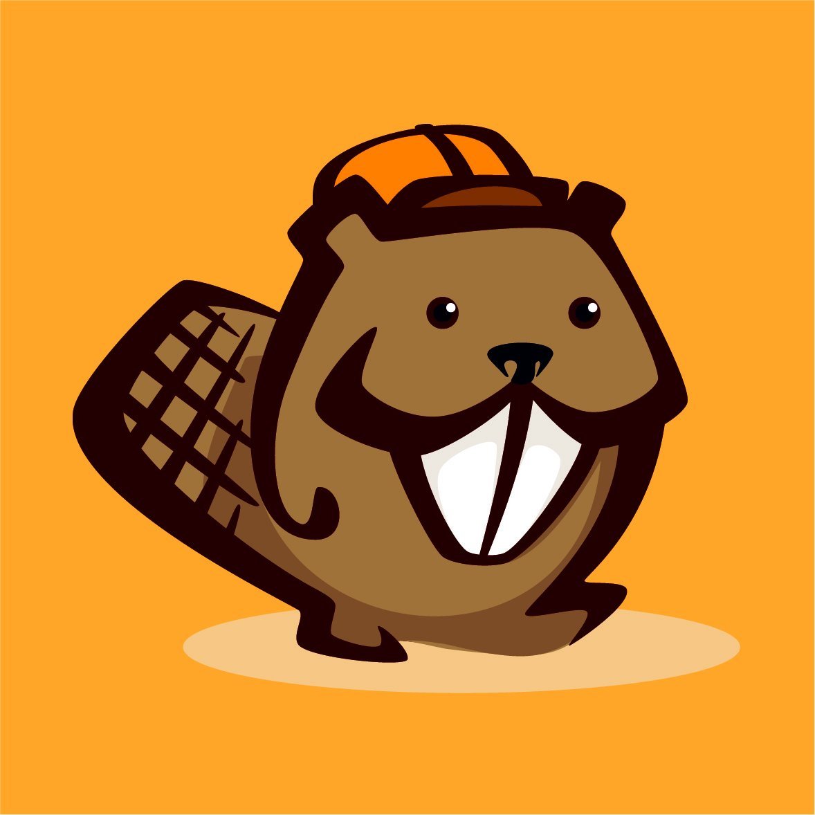 Мультяшный бобер