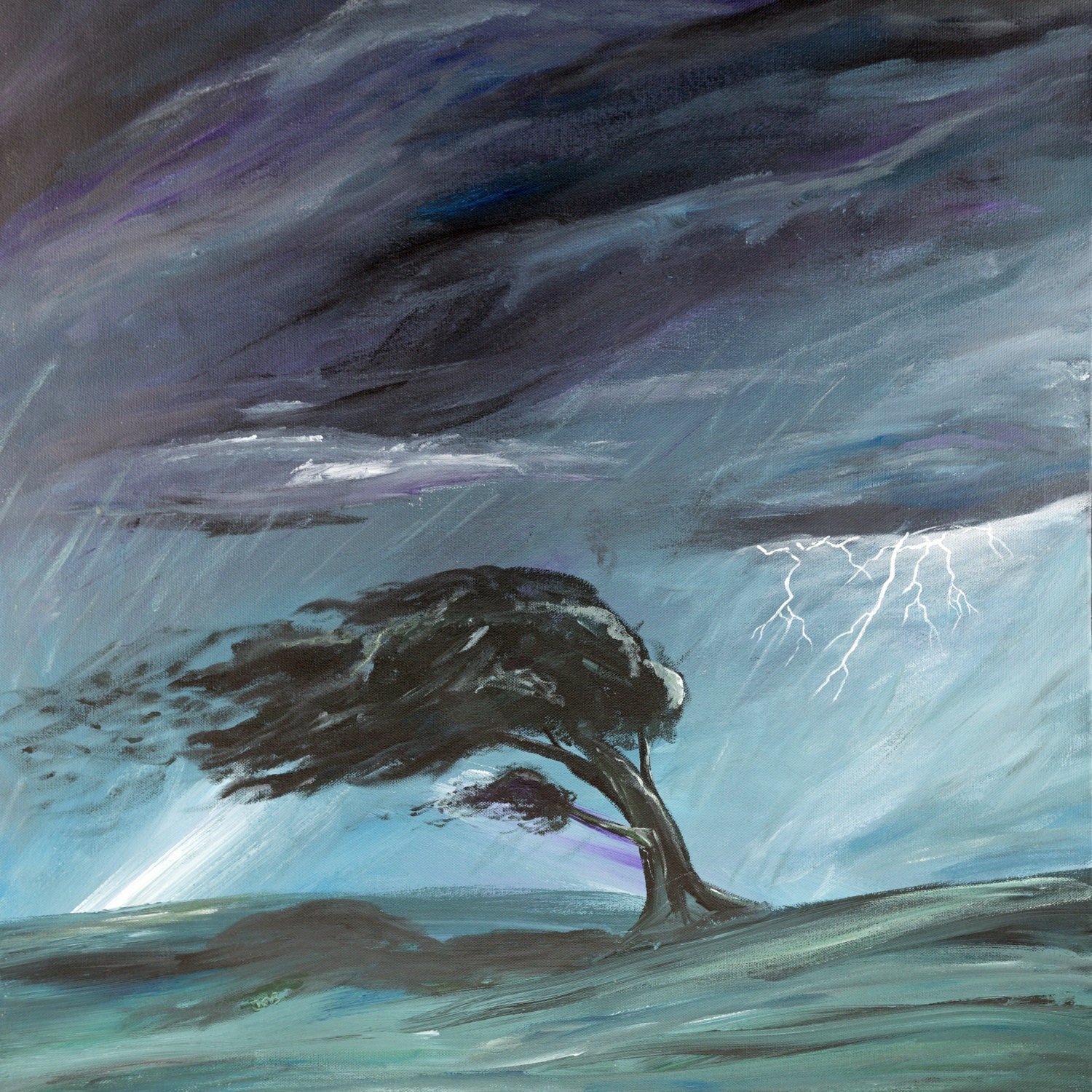 Рисунок к стихотворению в бурю. Буря гуашью. Ураган в живописи. Буря живопись. Стихии природы.