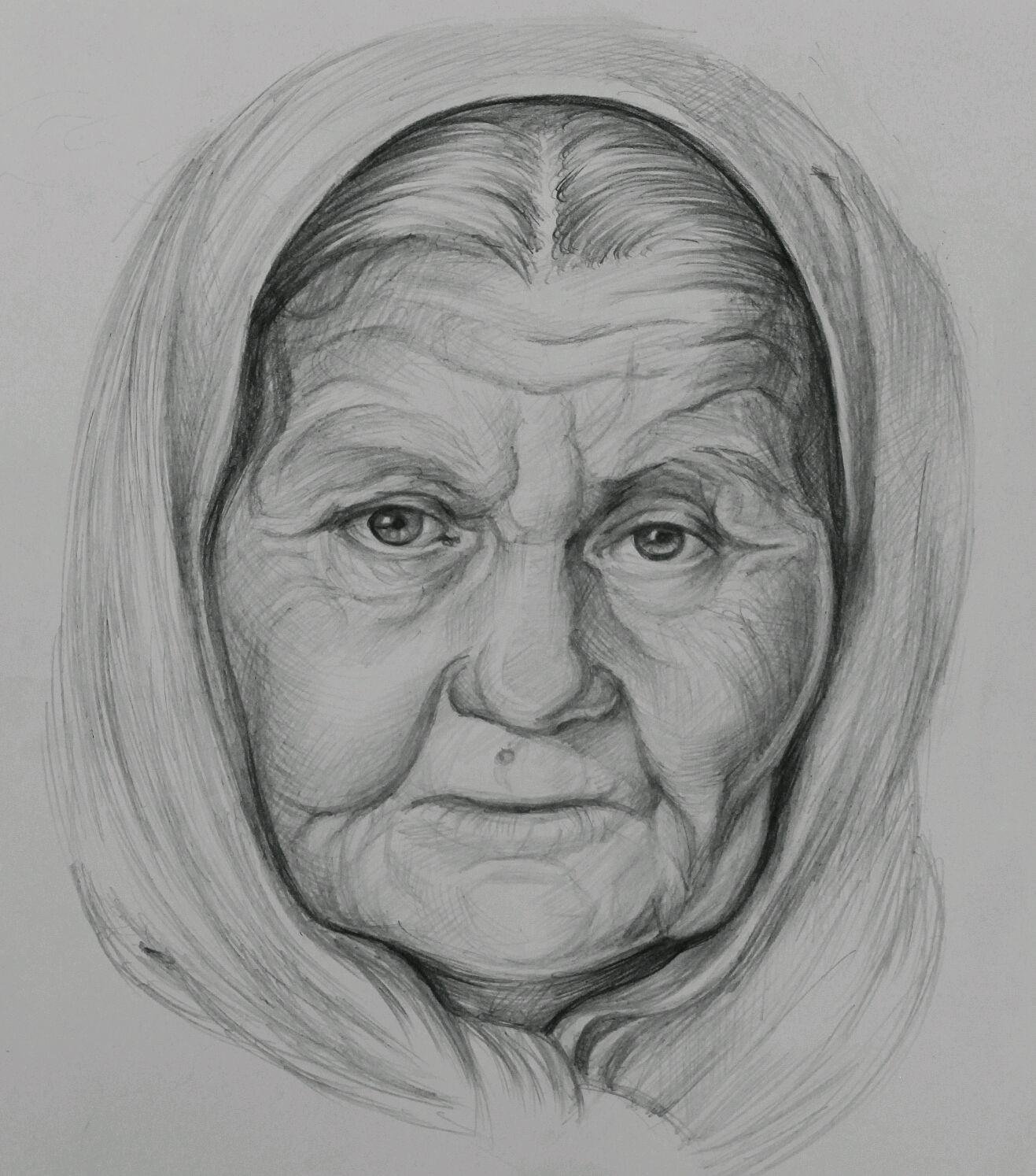 Бабушку поэтапно. Портреты пожилых людей. Портрет бабушки. Портрет пожилого человека. Портрет бабушки карандашом.