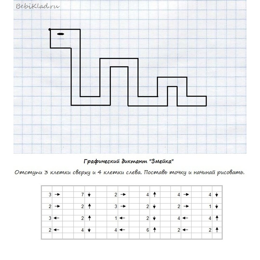 Рисование по клеткам для детей - 58 фото