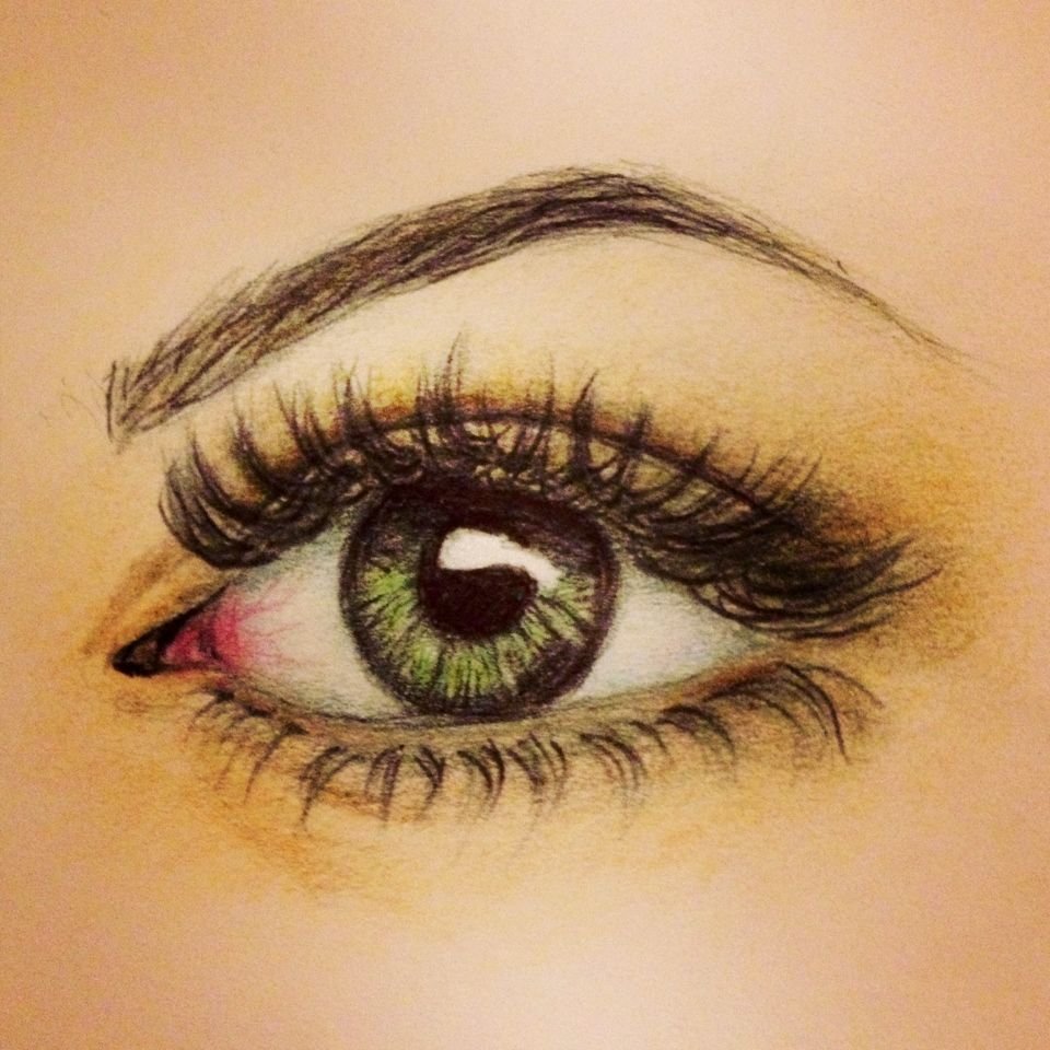 Глазок цветной. Красивый глаз карандашом. Глаза нарисованные. Глаза рисовать. Глаз цветными карандашами.