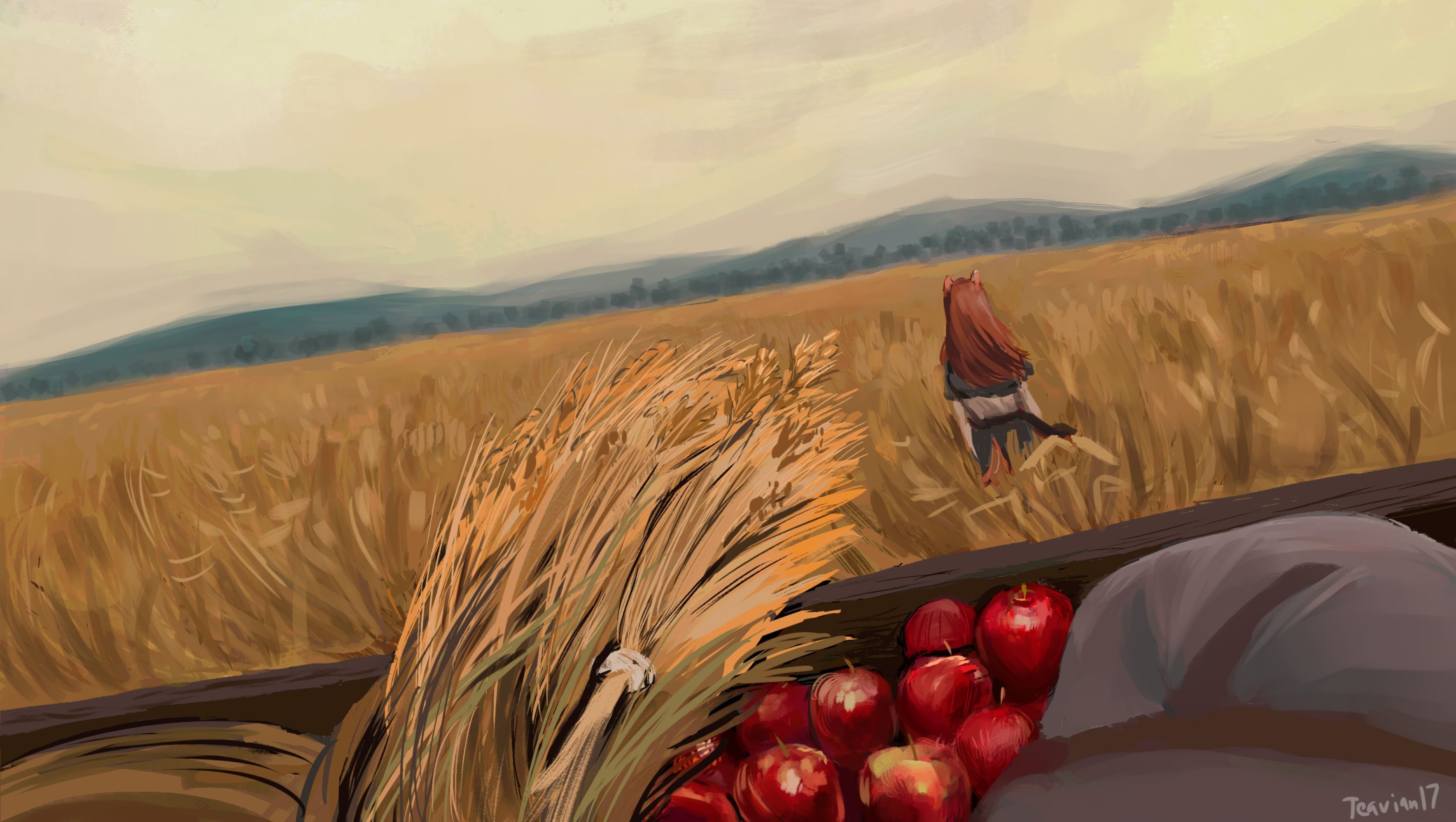 Пшеничные яблоком