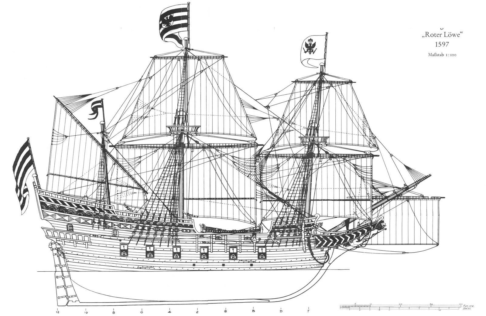 Фрегат чертеж. Галеон Roter Lowe чертежи. Чертеж галеона Mayflower. Галеон корабль чертежи.