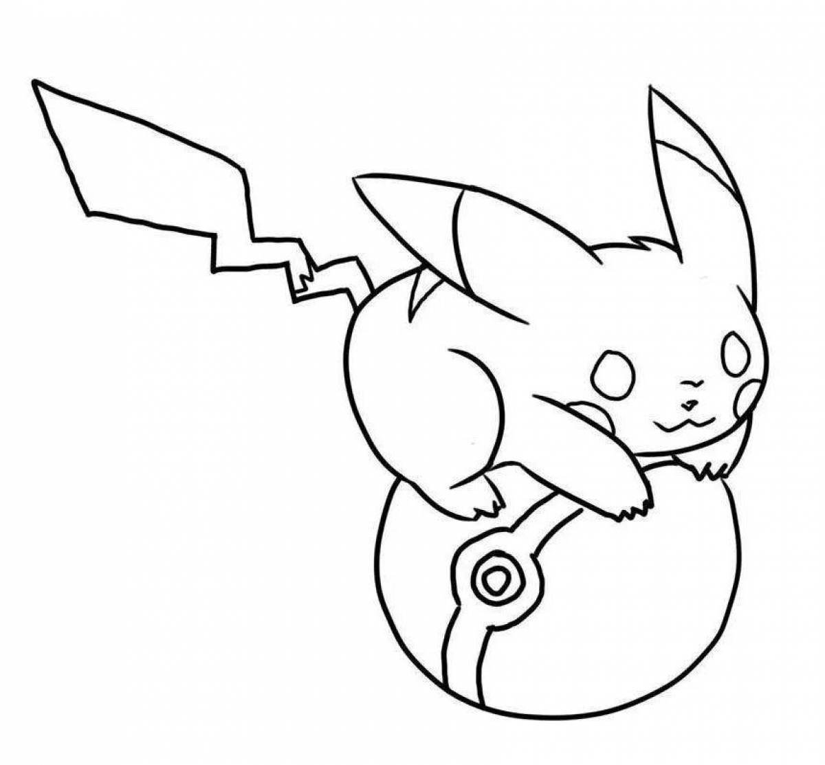 Раскраски покемоны Пикачу