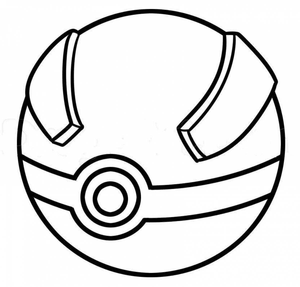 Покебол раскраска