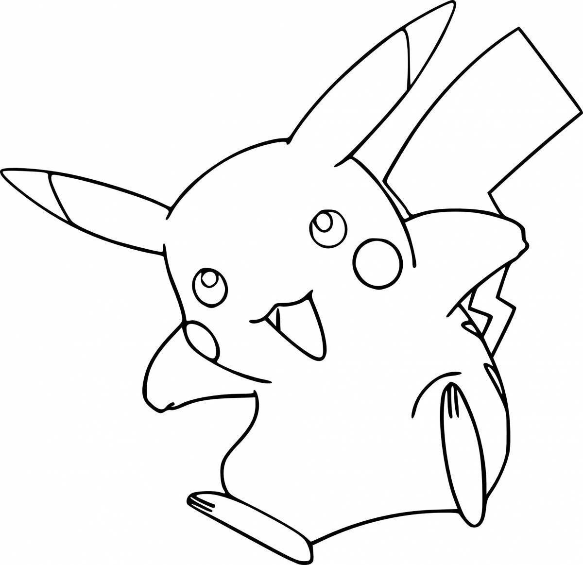 Раскраски покемоны Пикачу аниме