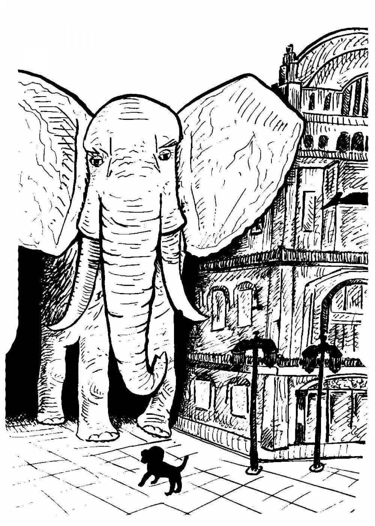 Раскраска крылова. Басня Крылова слон и моська. Раскраски из басен Крылова «слон и моська». Рисунок к басне Крылова слон и моська. Басня слон и моська Крылов.