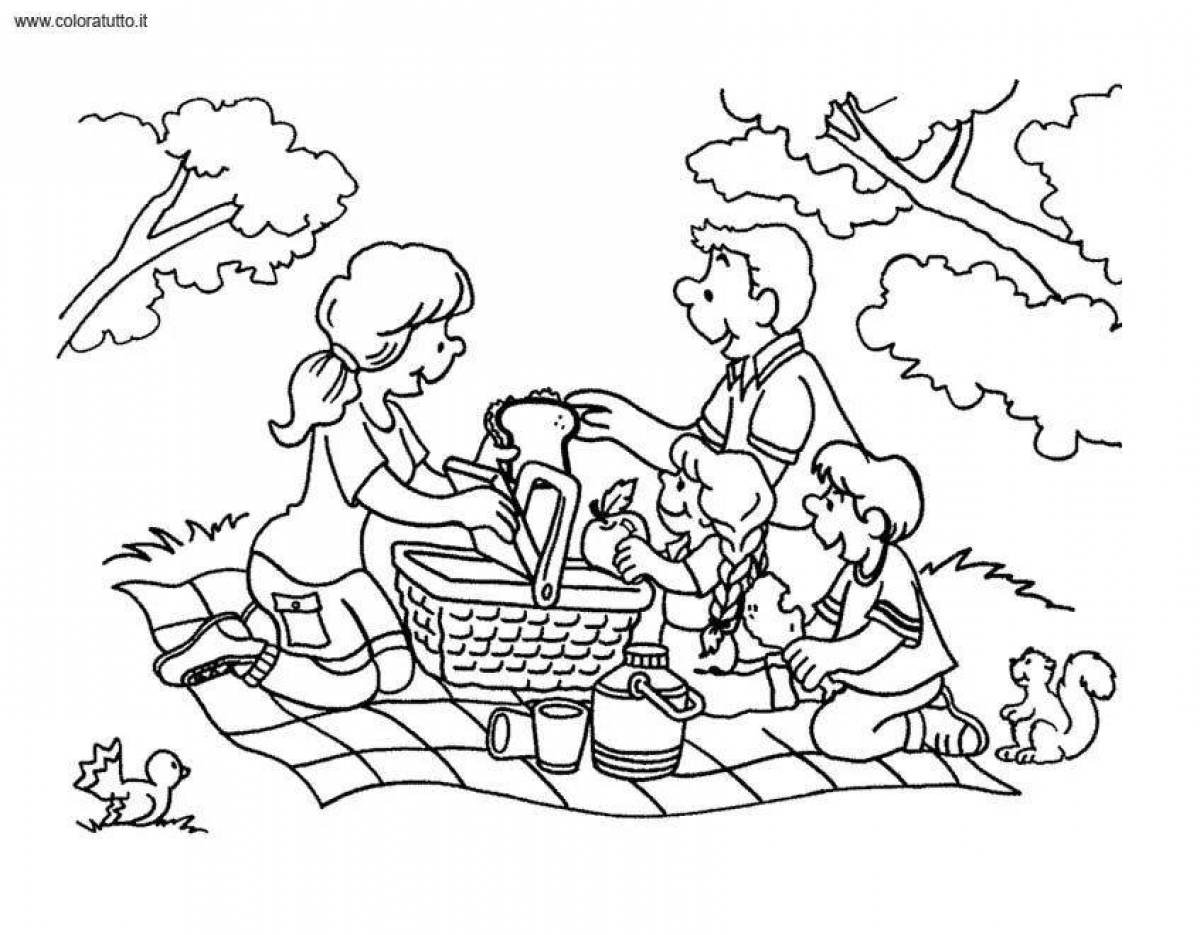 Как пишется пикник. Раскраска пикник. Пикник раскраска для детей. Раскраска семья на пикнике. Раскраска летний пикник.