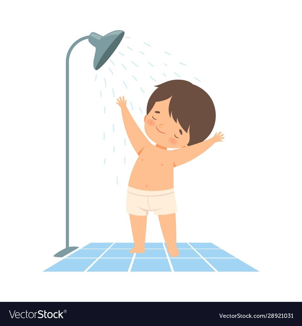 Come a shower. Принятие душа дети. Мальчик под душем.