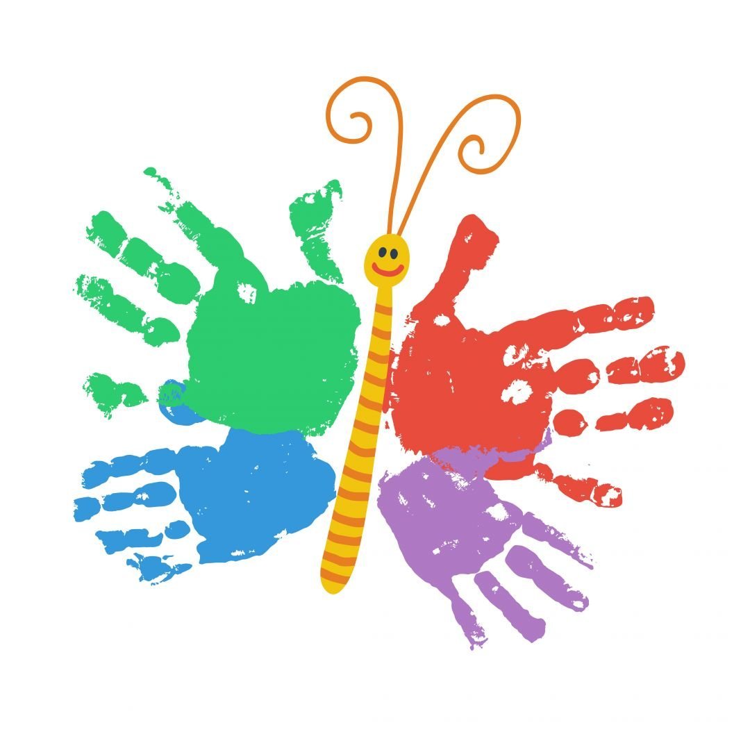 Танец пальчиков. Рисование руками для детей. Отпечаток ладошки. Рисунок с отпечатками ладошек. Рисование ладонью.