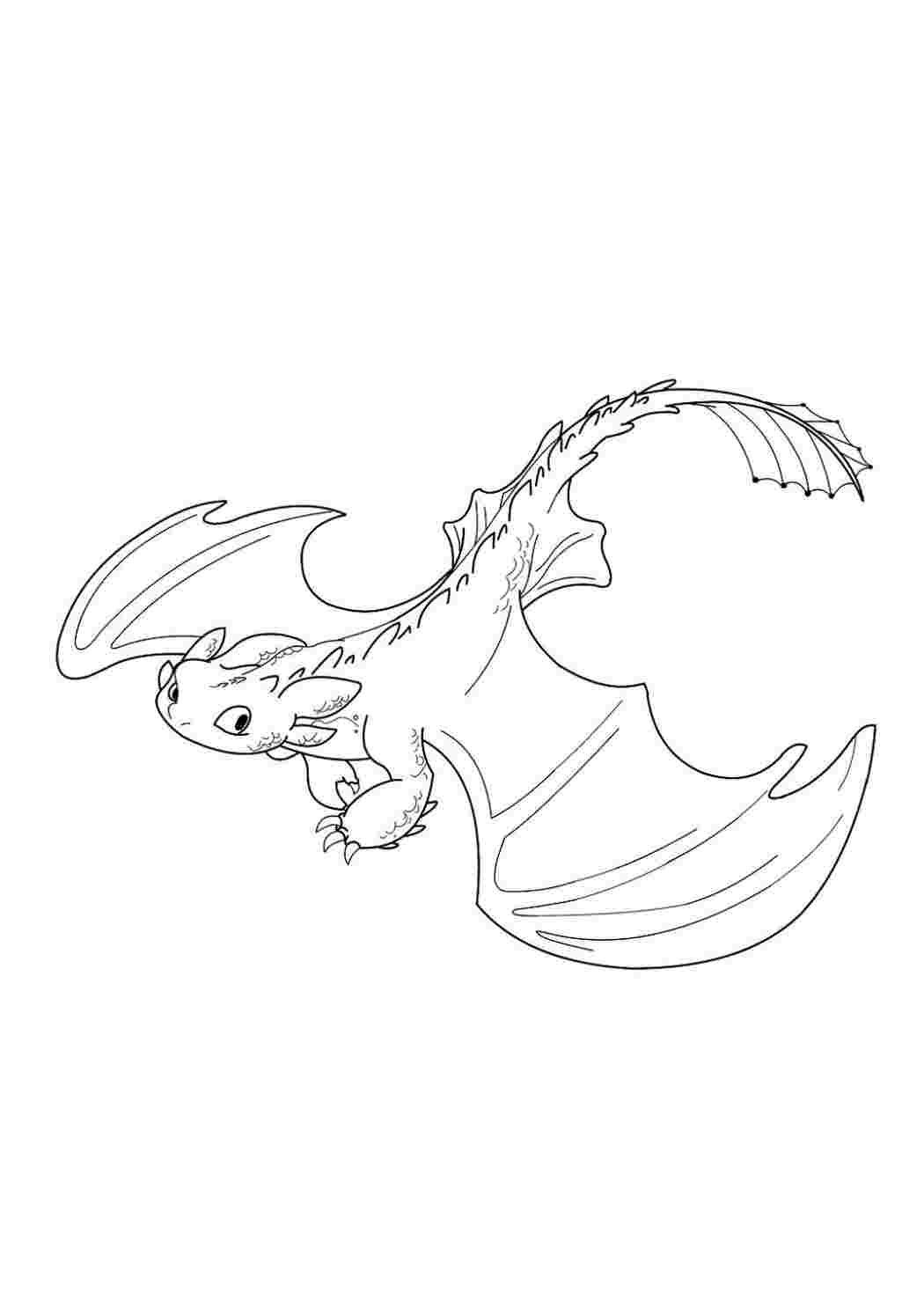 Раскраска драконы 3