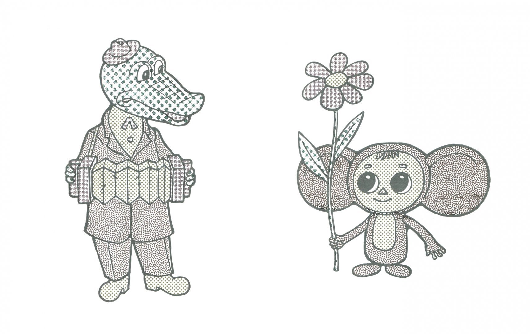 Шаблон чебурашки для вырезания - 74 фото