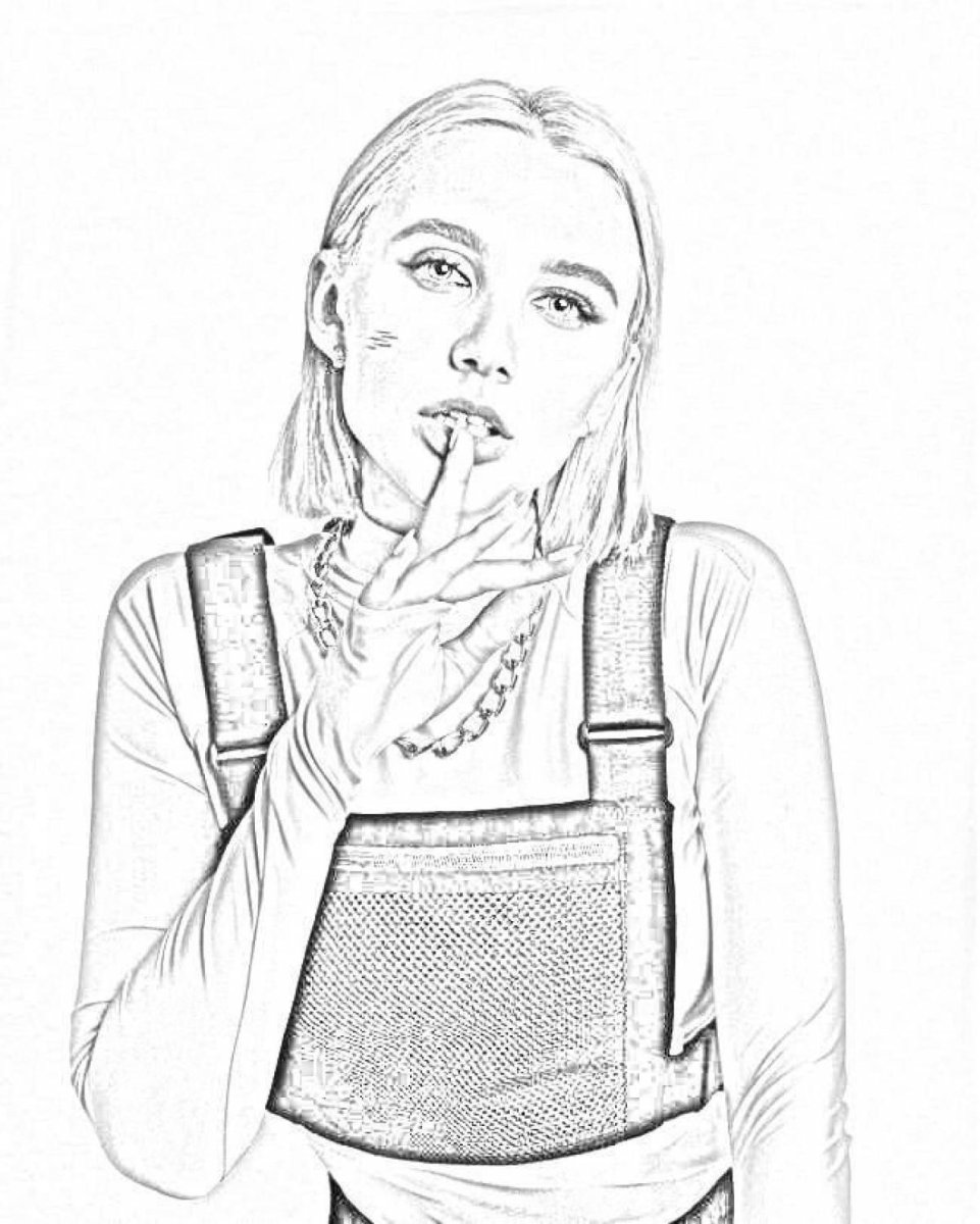 Квинка раскраска