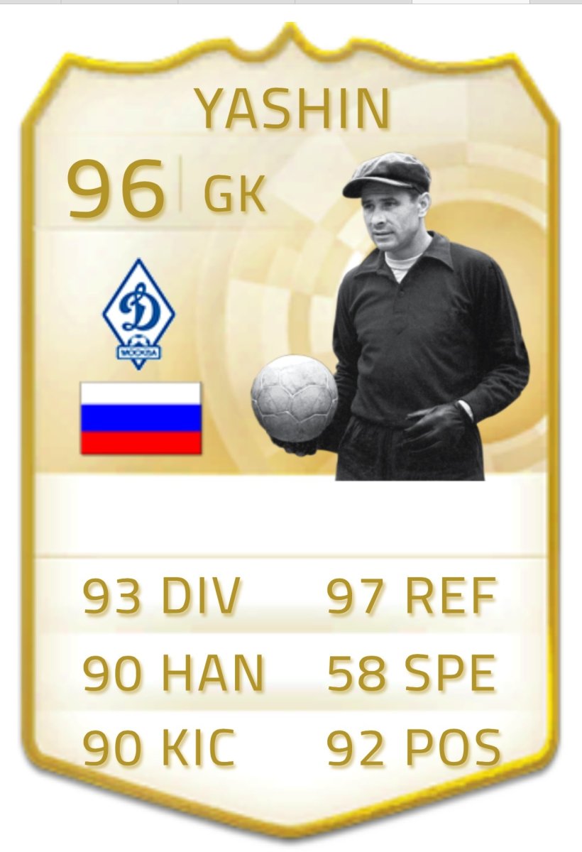 Яшин карточка ФИФА
