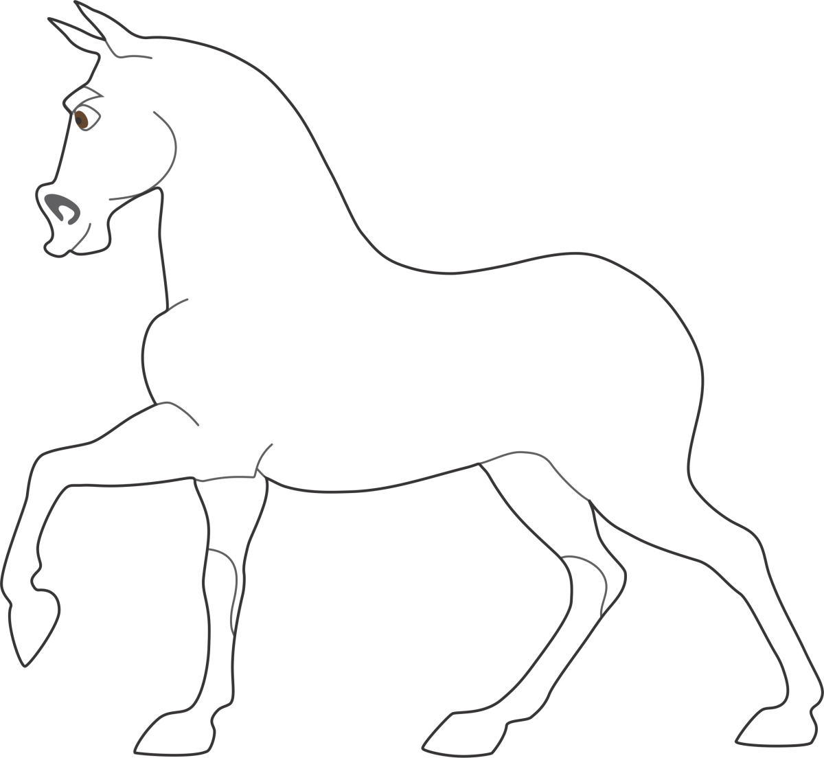 Раскраска. Лошади. Трафарет лошади для рисования. Лошадь раскраска для детей. Шаблон лошадка для детей.