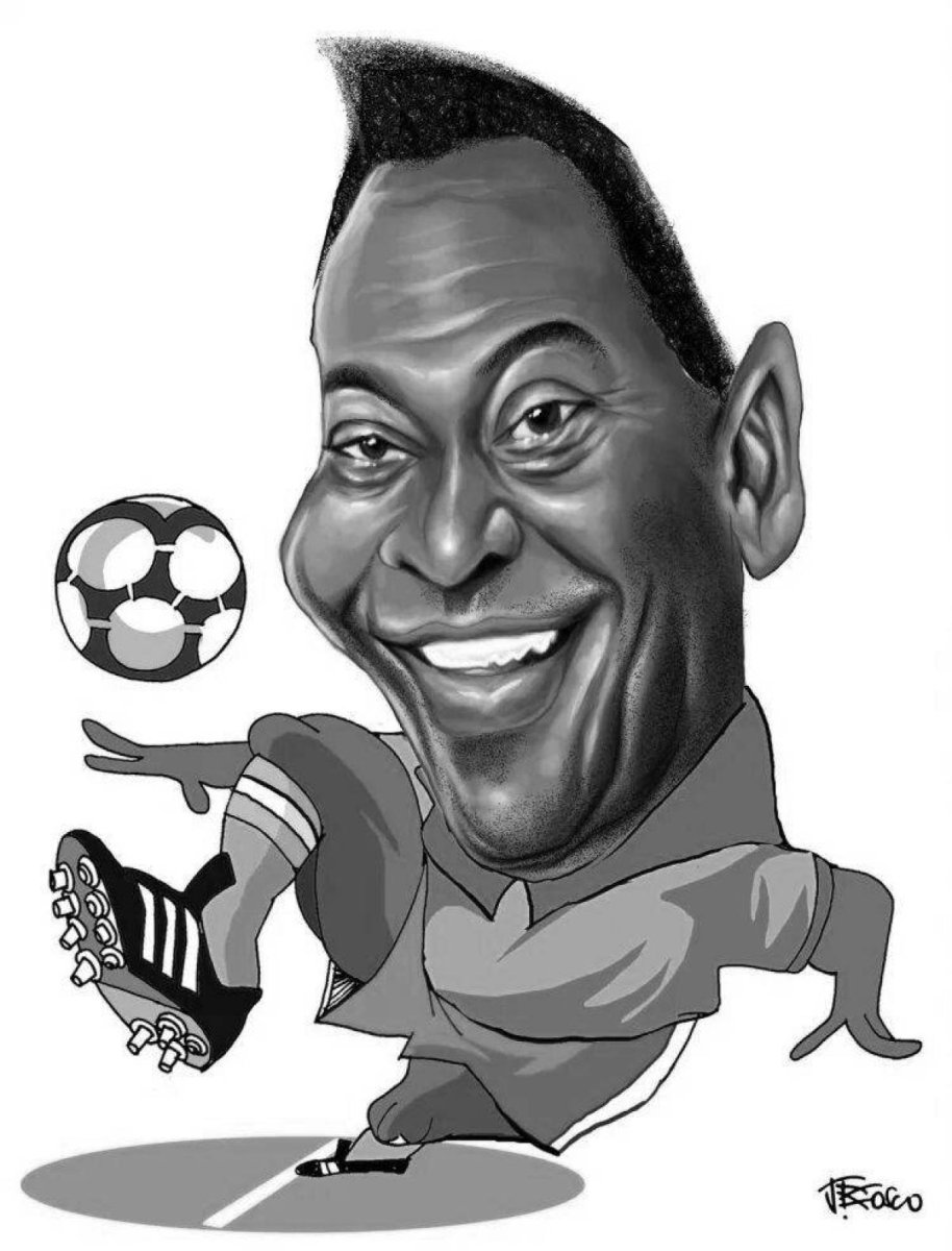 Раскраска пеле