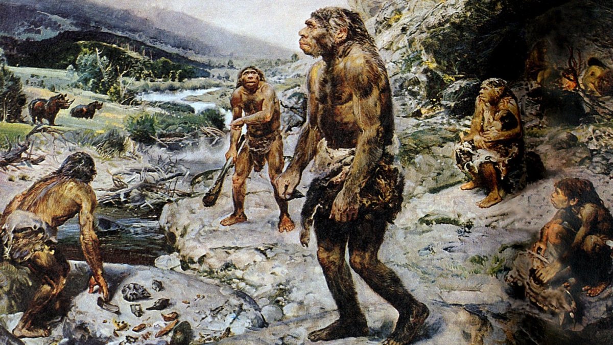 Первобытная правда. Неандерталец (homo Neanderthalensis). Зденек Буриан каменный век люди. Палеолит древний каменный век. Древний каменный век эпоха палеолита.