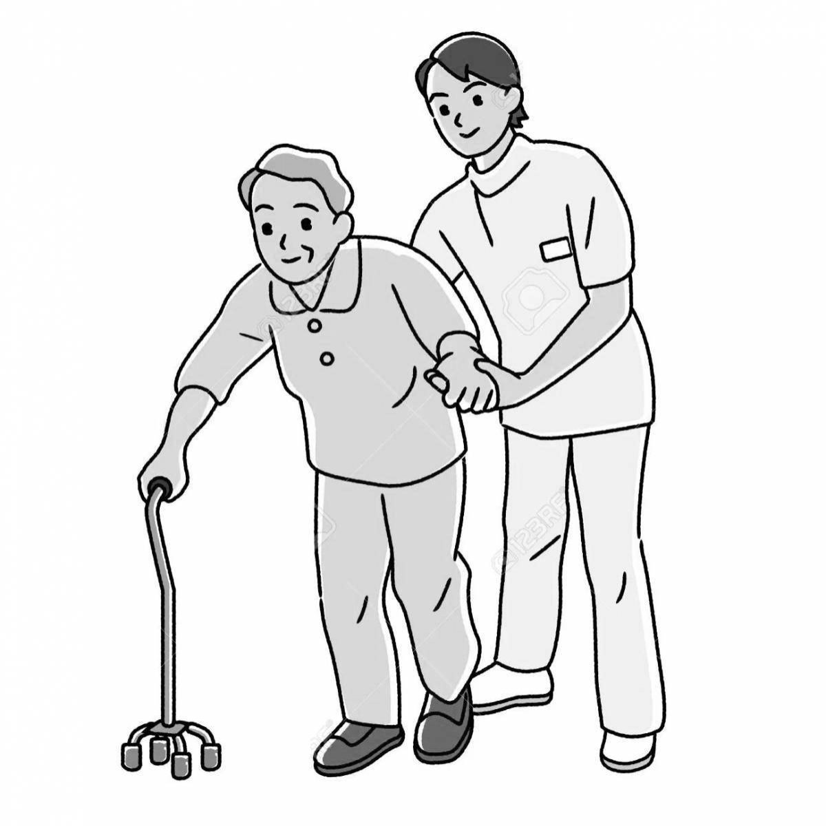 Раскраска после инсульта