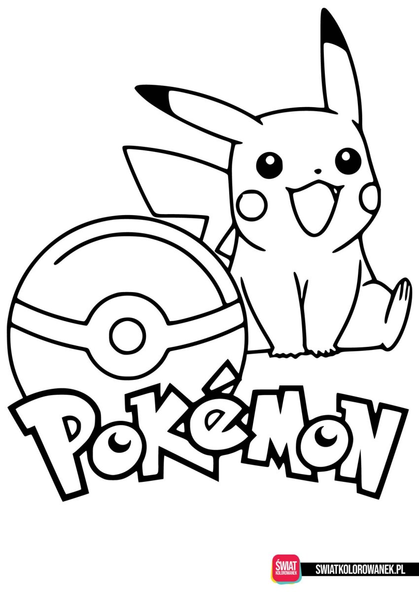Шар Пикачу раскраска