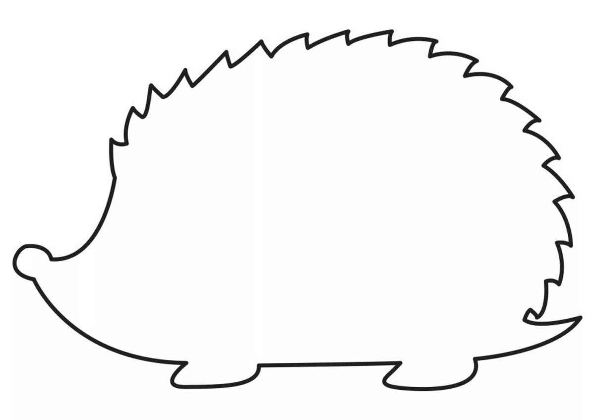 Шаблон ежика для поделки