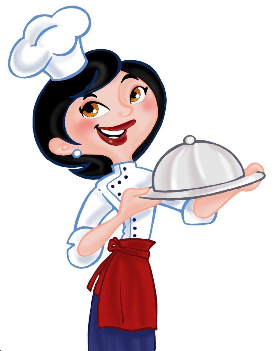 Lady chef. Мультяшные повара. Девушка повар. Повар иллюстрация. Мультяшный повар женщина.