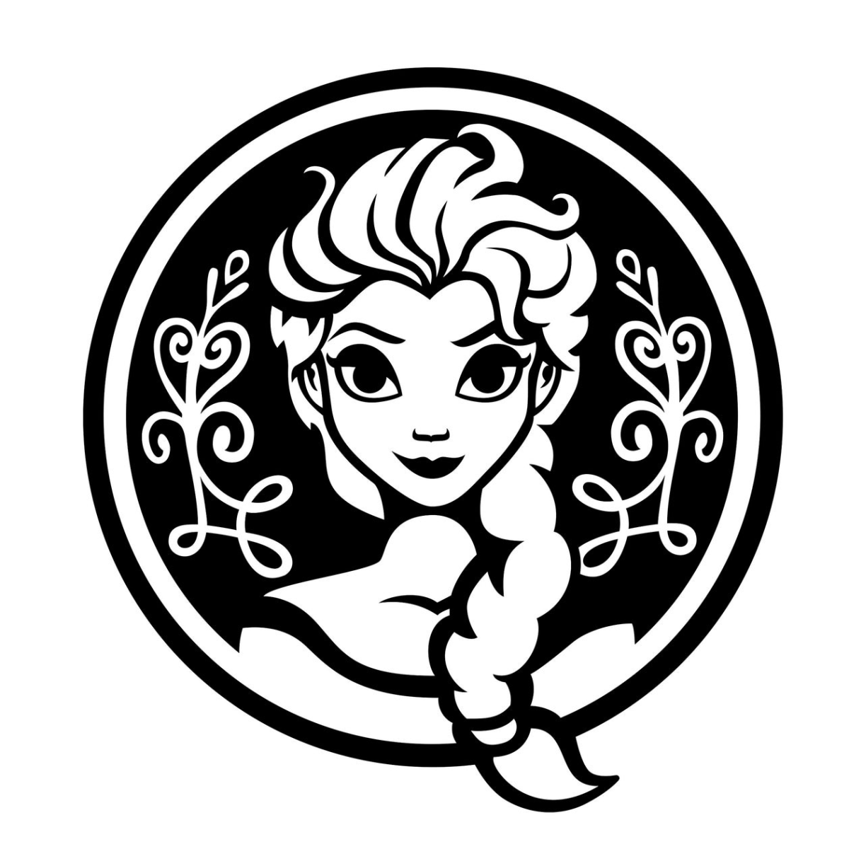 Трафарет холодное сердце