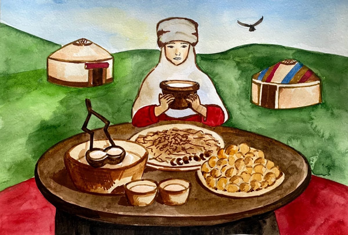 Дастархан рисунок