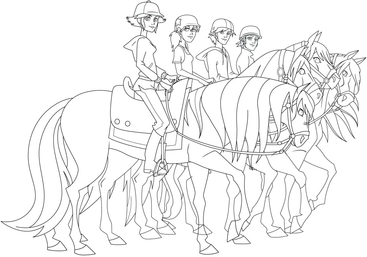 Раскраска ранчо мистраль