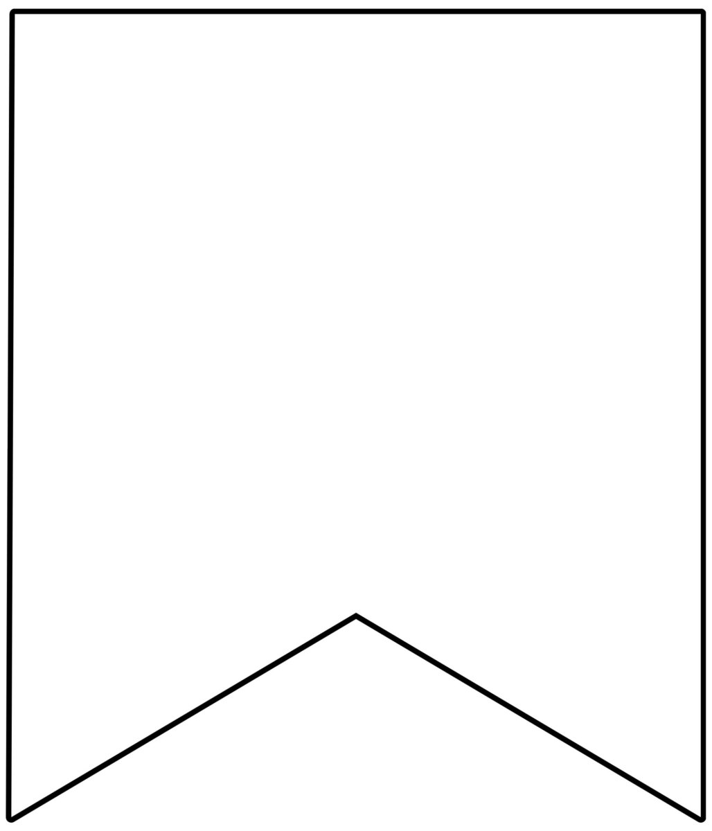 Флажок шаблон для растяжки