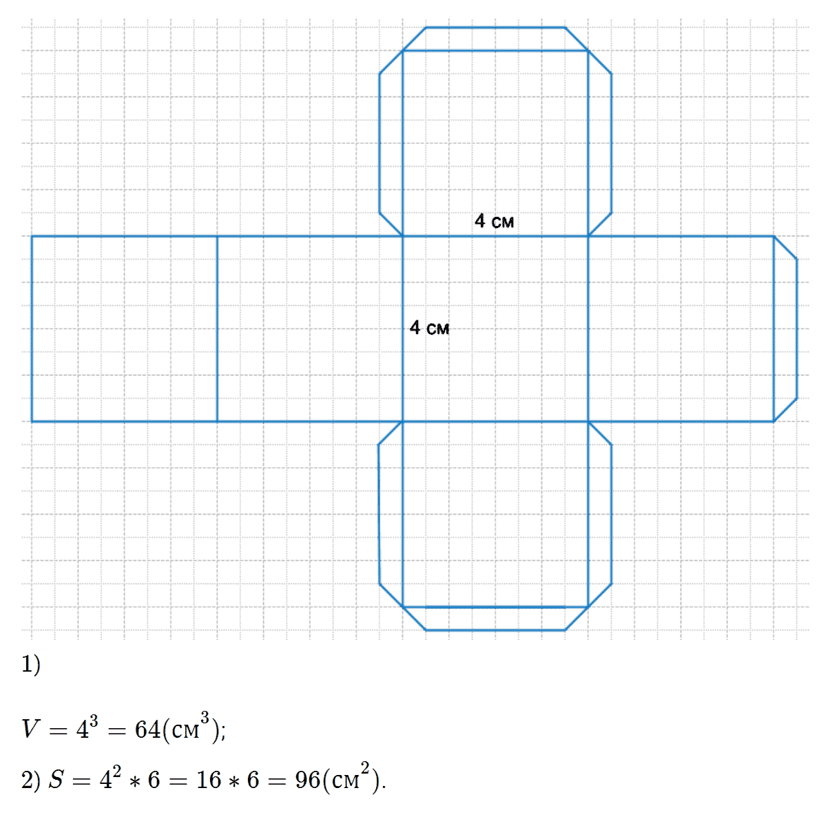 Сделать схему кубика