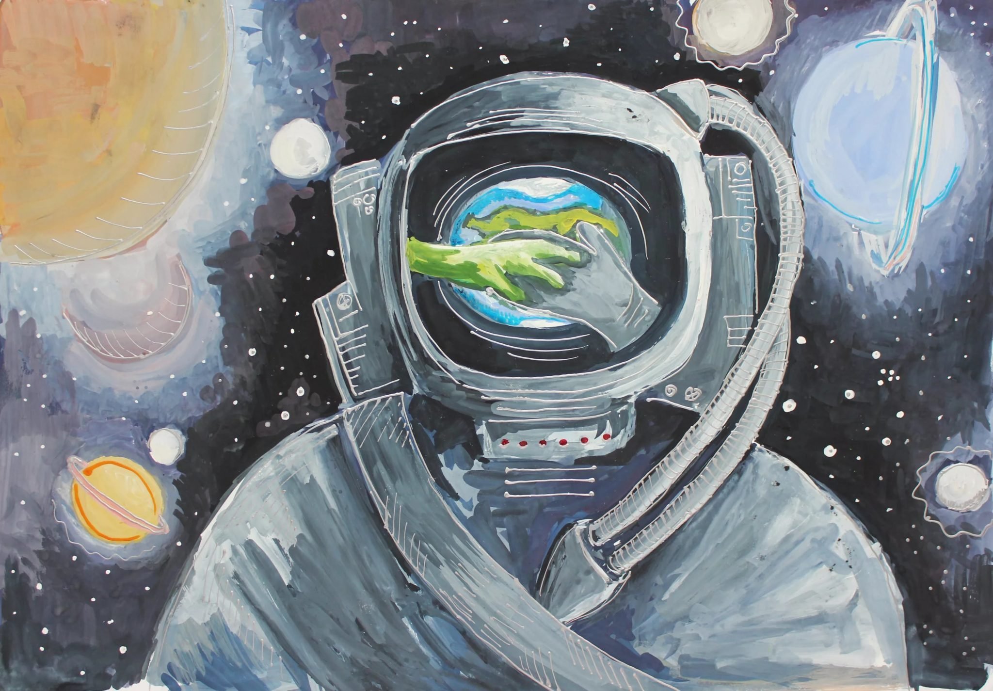 Картинки ко дне космонавтики. Рисунок на тему космос. Рисунок на космическую тему. Рисукникосмос. Рисование космос.