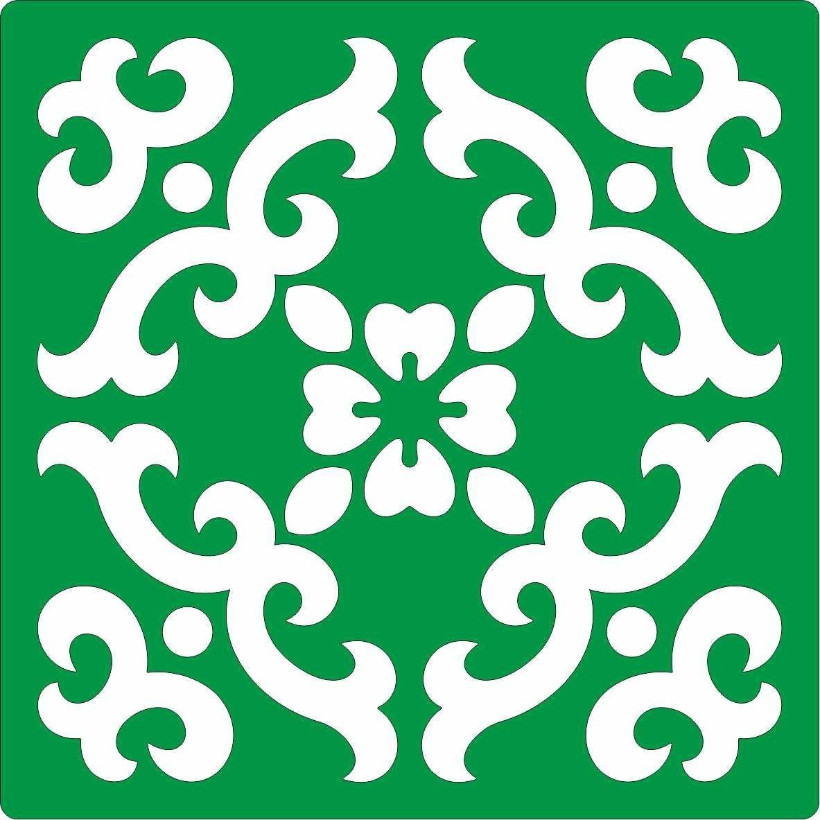 Башкирский орнамент трафарет