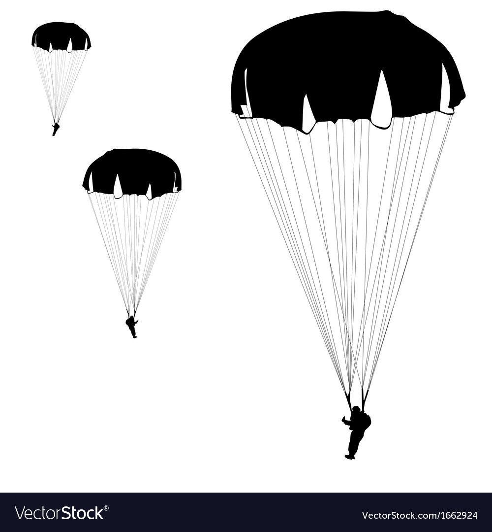 Шаблон парашютиста