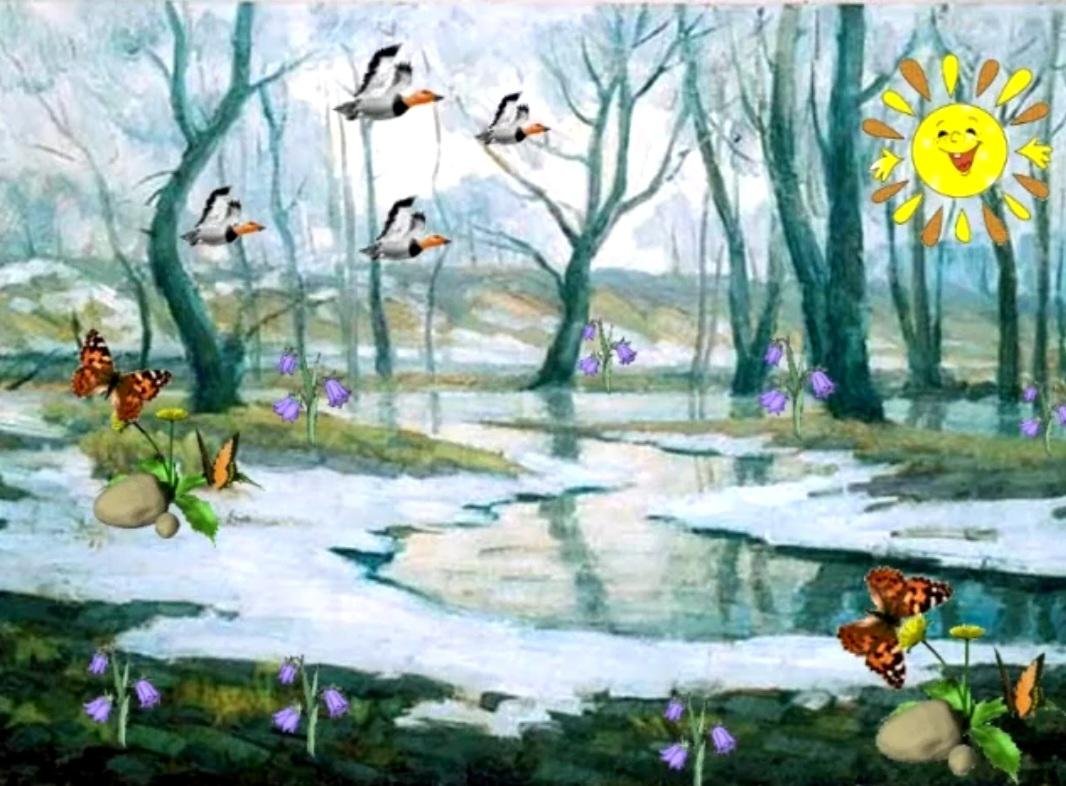 Кто изобразил весну и зиму живыми существами. Весенняя природа для детей.