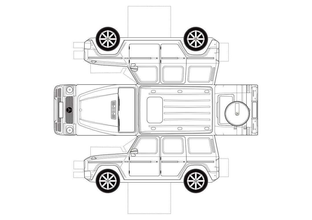 Сборная бумажная модель Lykan HyperSport
