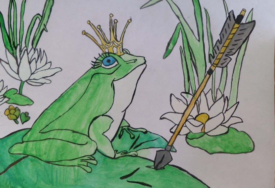 Рисунок на тему царевна лягушка