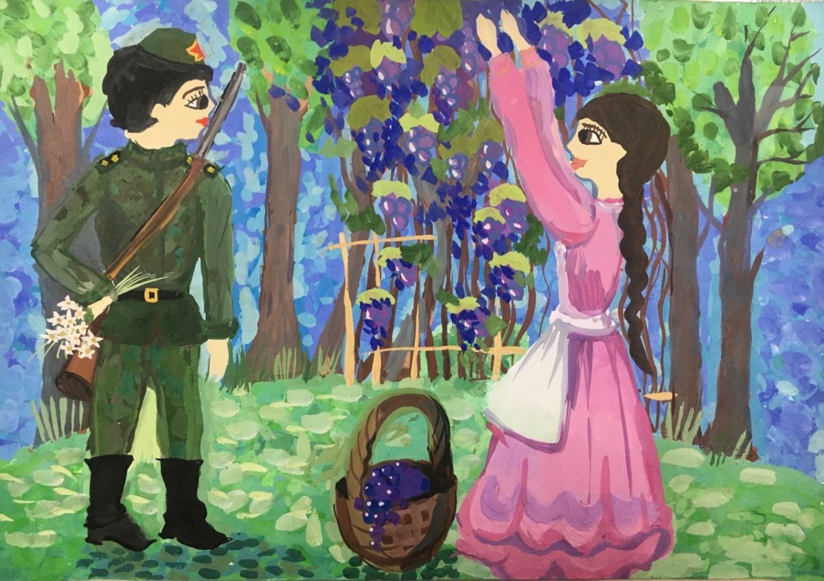 Смуглянка рисунок