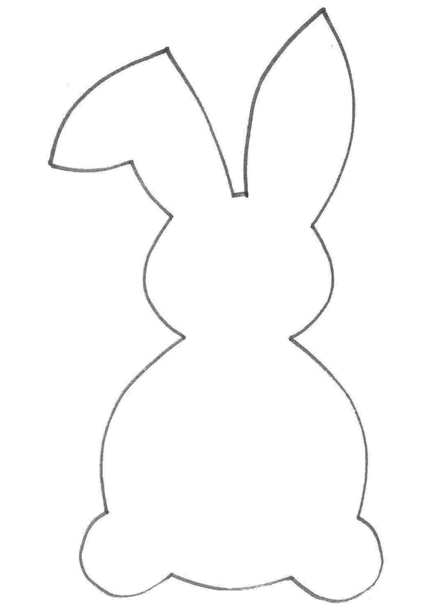 Шаблоны пасхальных зайчиков