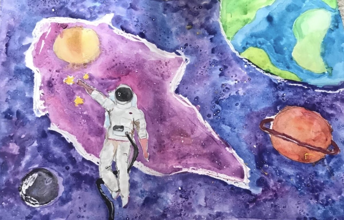 Рисунок космос без границ