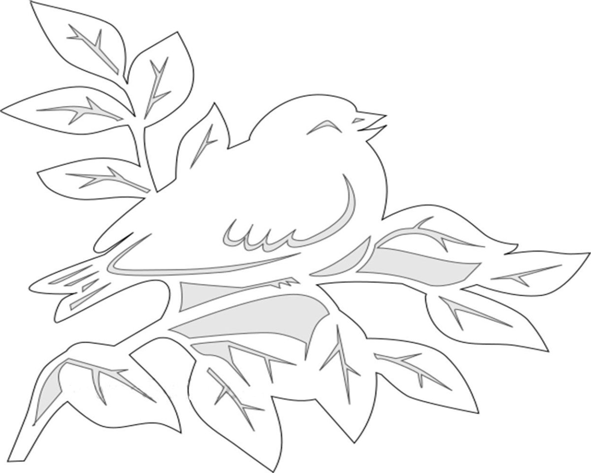 Весенние вытынанки шаблоны