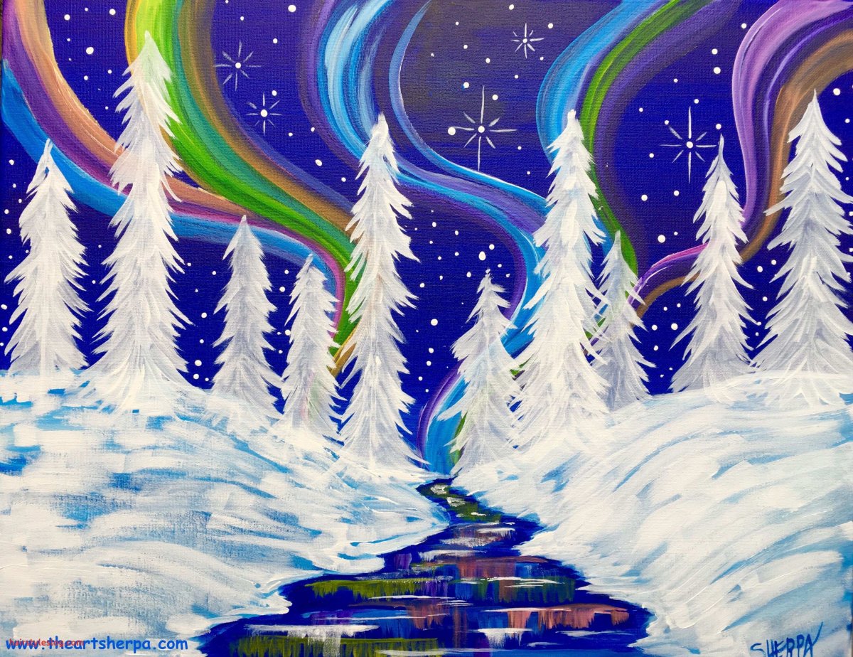 Волшебные краски зимы рисунок