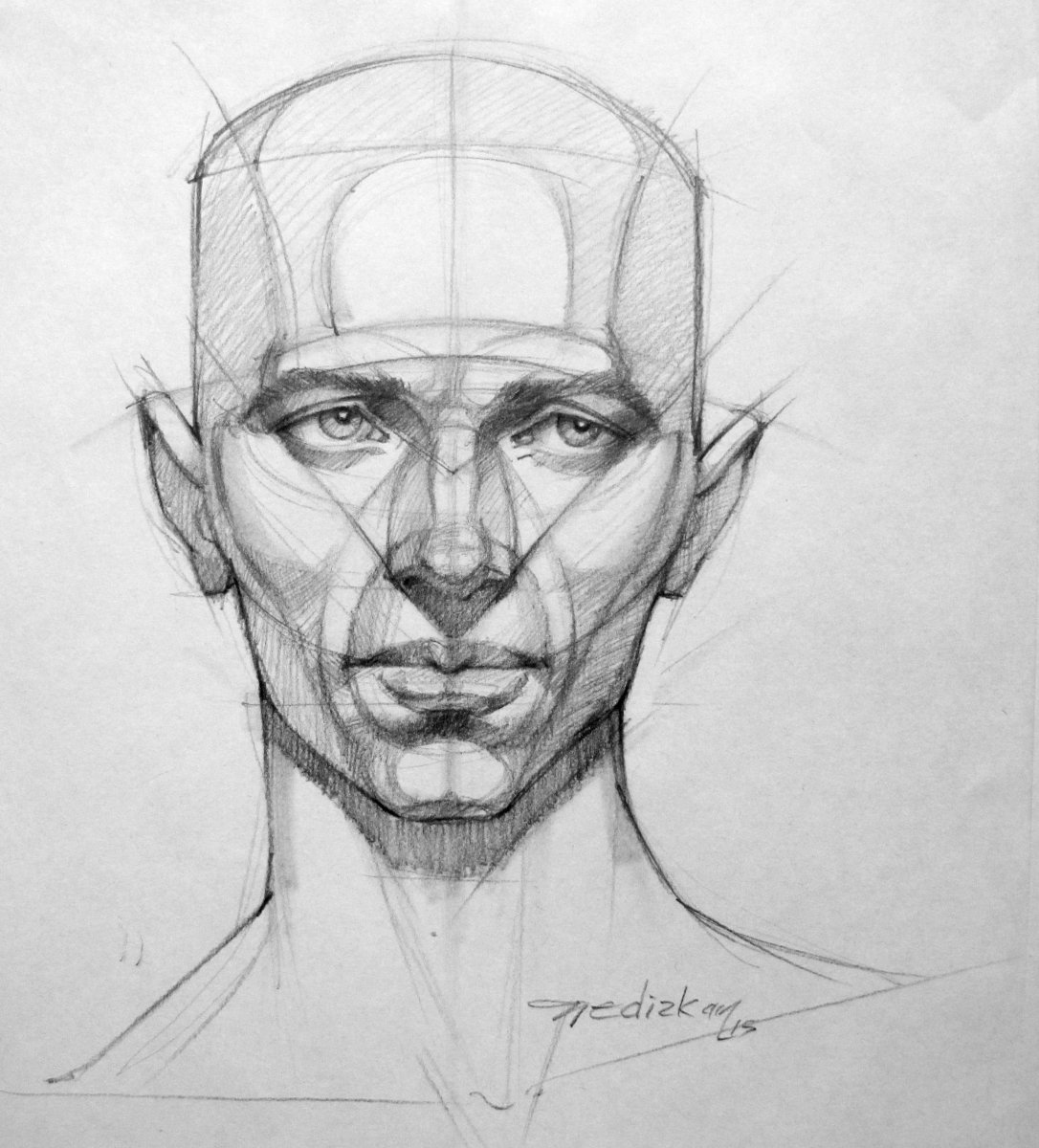 Голова человека рисунок
